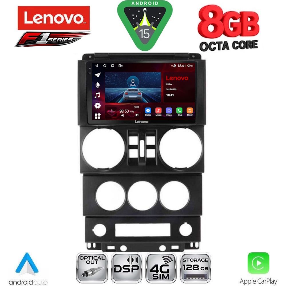 LENOVO SSR 10294_CPA (9inc) MULTIMEDIA TABLET for JEEP WRANGLER  mod. 2006-2011 - LENOVO SSR 10294_CPA