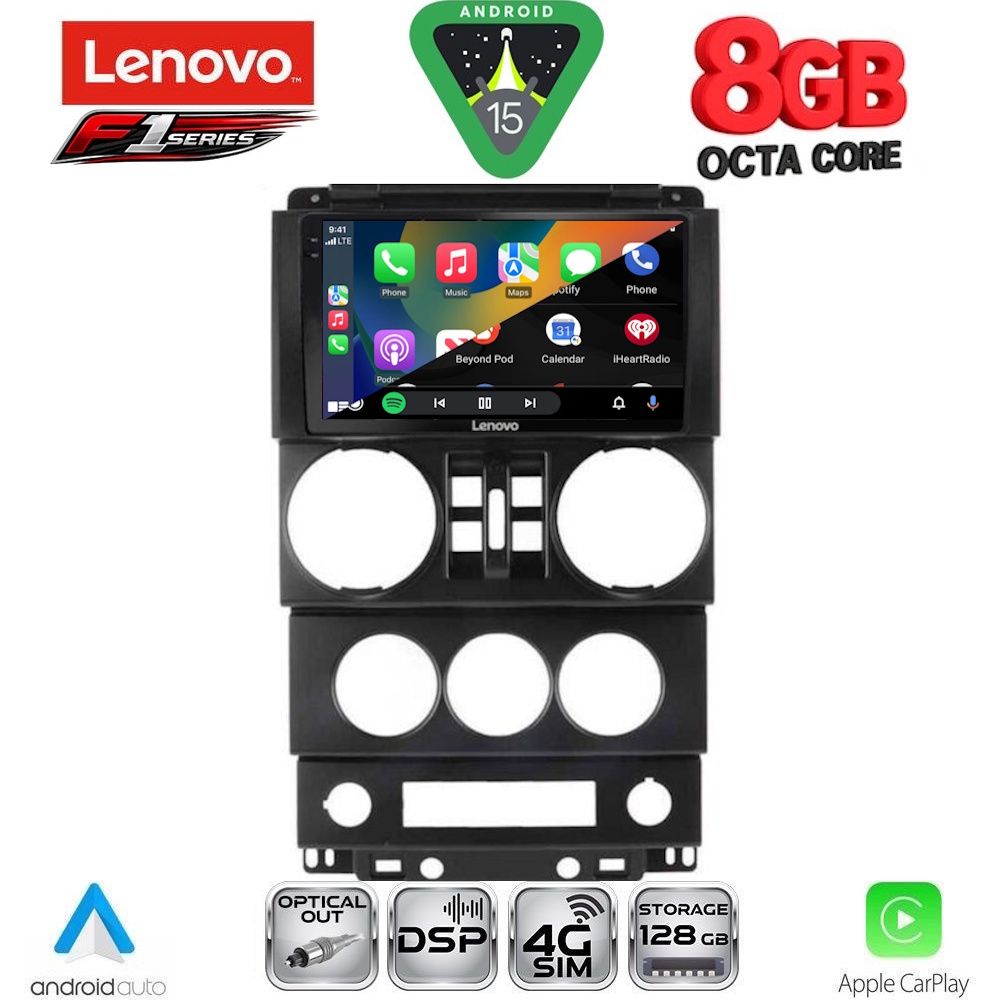 LENOVO SSR 10294_CPA (9inc) MULTIMEDIA TABLET for JEEP WRANGLER  mod. 2006-2011 - LENOVO SSR 10294_CPA