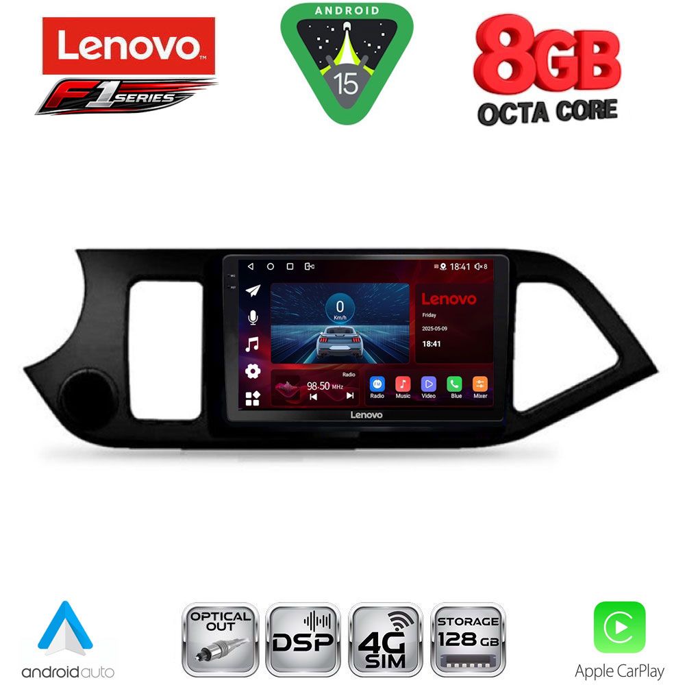 LENOVO SSR 10308_CPA (9inc) MULTIMEDIA TABLET for KIA PICANTO mod. 2011-2017 - LENOVO SSR 10308_CPA