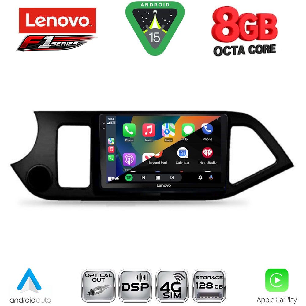 LENOVO SSR 10308_CPA (9inc) MULTIMEDIA TABLET for KIA PICANTO mod. 2011-2017 - LENOVO SSR 10308_CPA