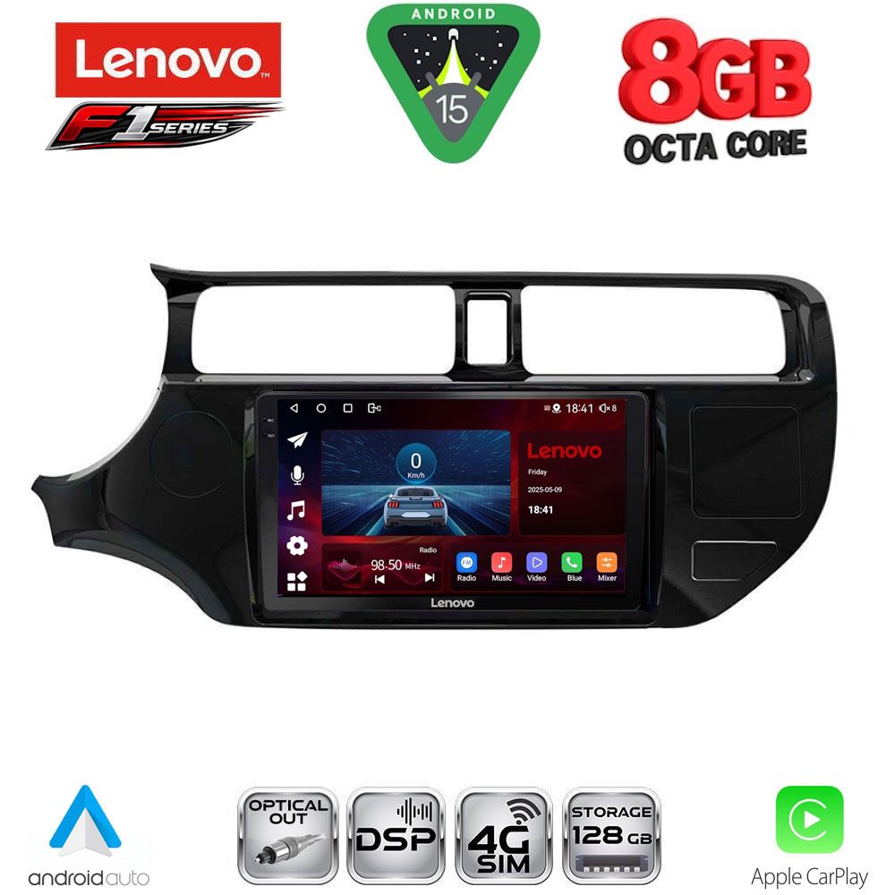 LENOVO SSR 10314_CPA (9inc) MULTIMEDIA TABLET for KIA RIO mod. 2012-2015 - LENOVO SSR 10314_CPA