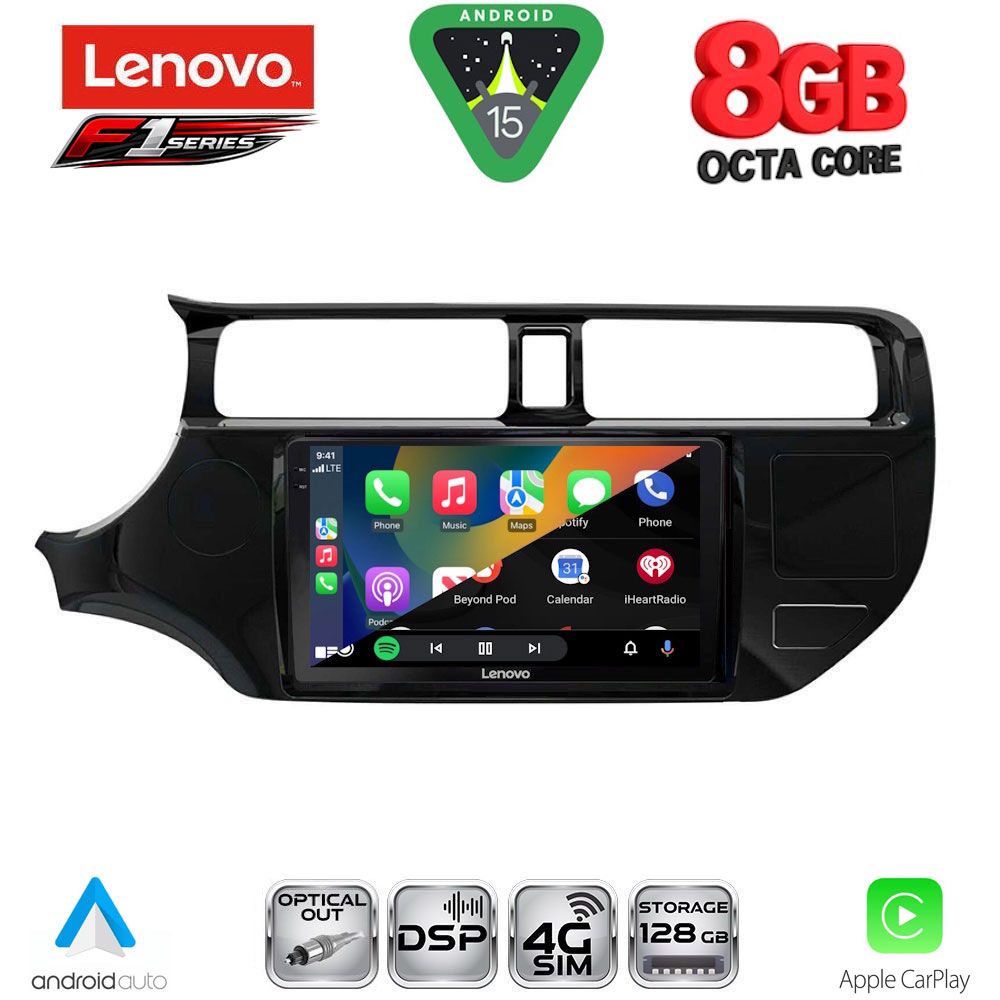 LENOVO SSR 10314_CPA (9inc) MULTIMEDIA TABLET for KIA RIO mod. 2012-2015 - LENOVO SSR 10314_CPA