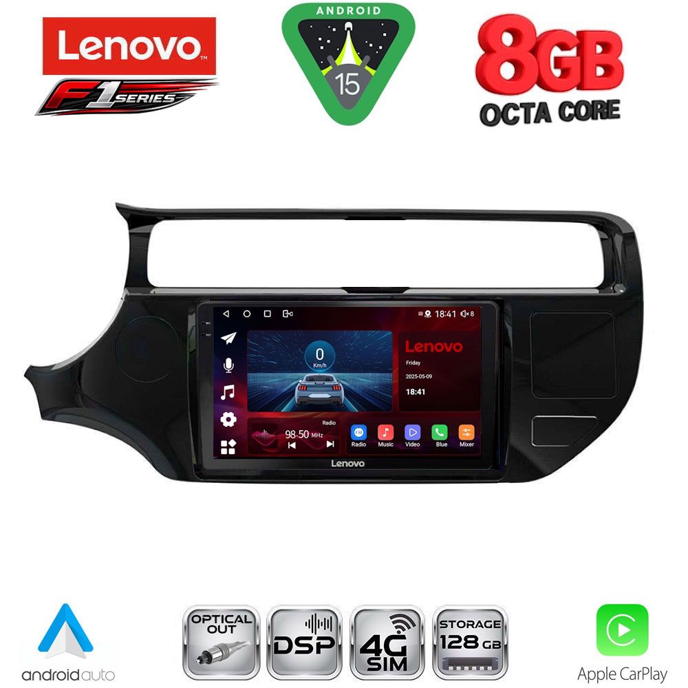 LENOVO SSR 10315_CPA (9inc) MULTIMEDIA TABLET for KIA RIO mod. 2015-2018 - LENOVO SSR 10315_CPA
