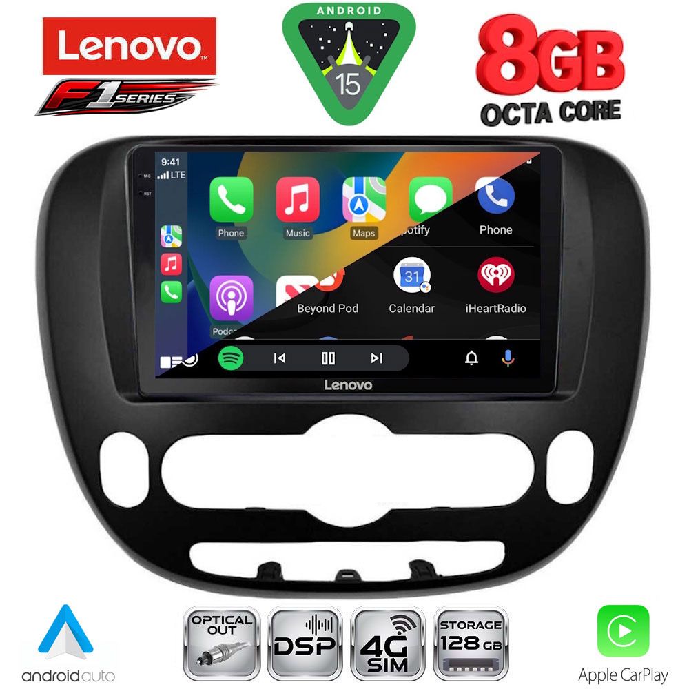 LENOVO SSR 10321_CPA (9inc) MULTIMEDIA TABLET for KIA SOUL mod. 2014-2025