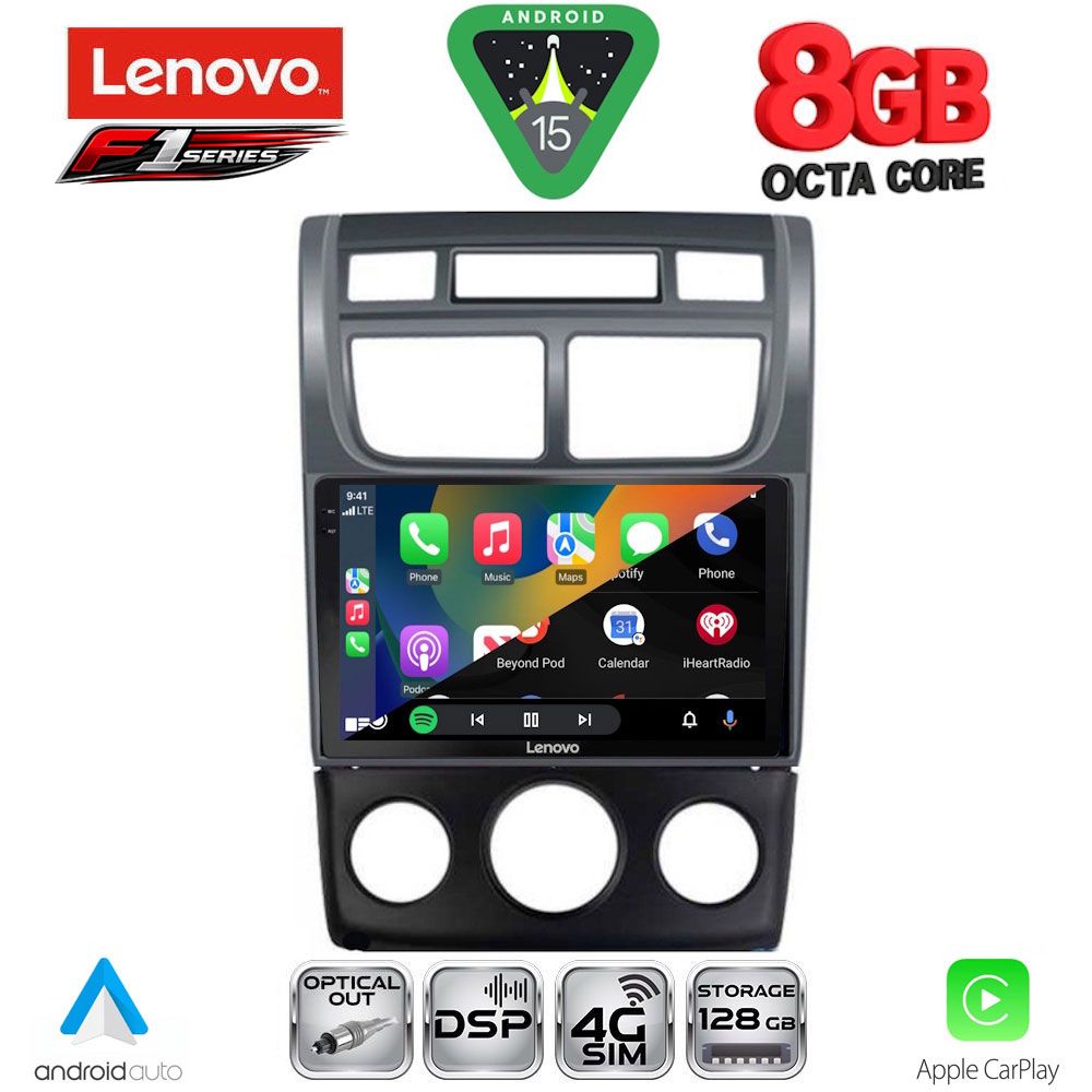 LENOVO SSR 10324BL_CPA (A/C) (9inc) MULTIMEDIA TABLET for KIA SPORTAGE mod. 2004-2010 - LENOVO SSR 10324_CPA AC