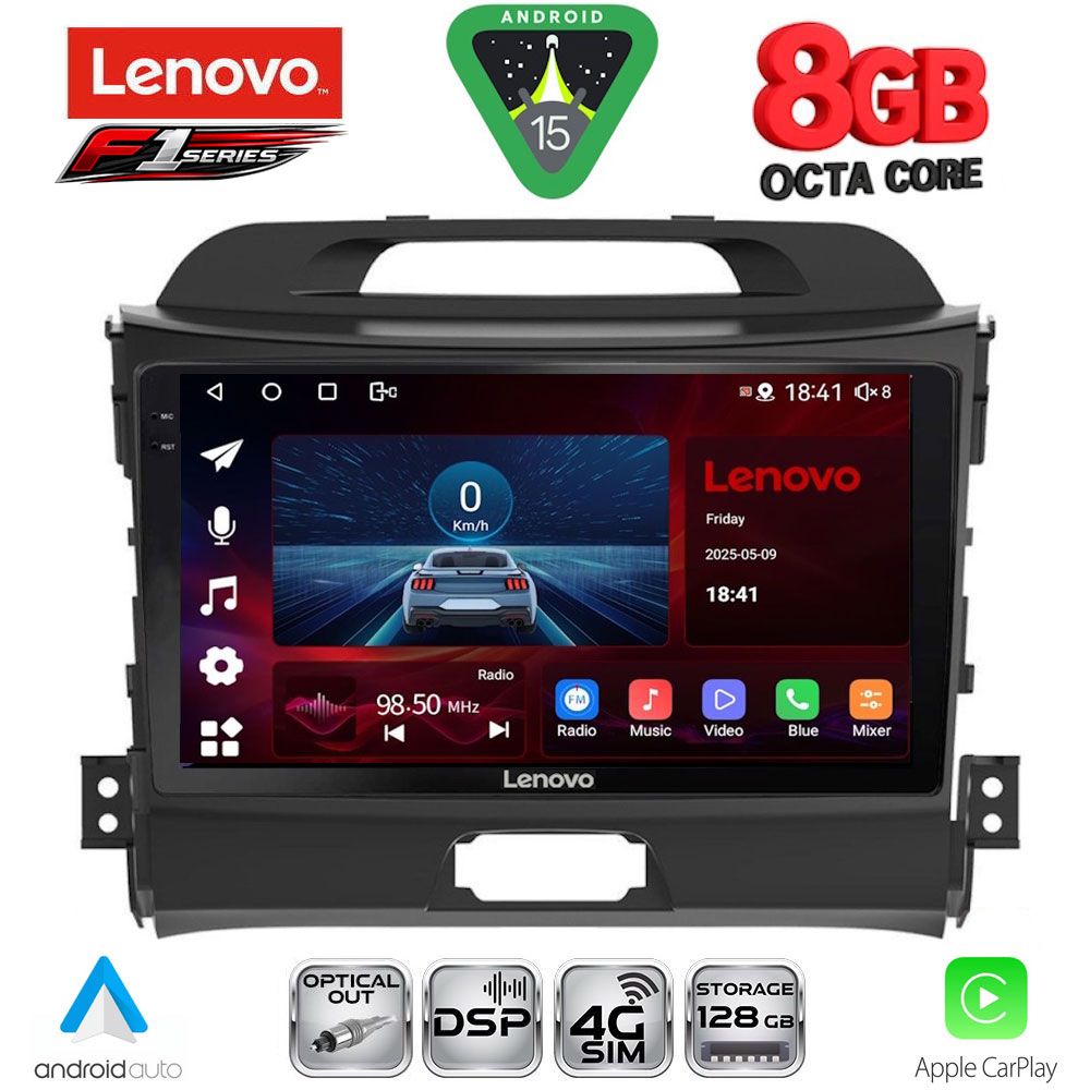 LENOVO SSR 10325_CPA (9inc) MULTIMEDIA TABLET for KIA SPORTAGE mod. 2010-2015 - LENOVO SSR 10325_CPA