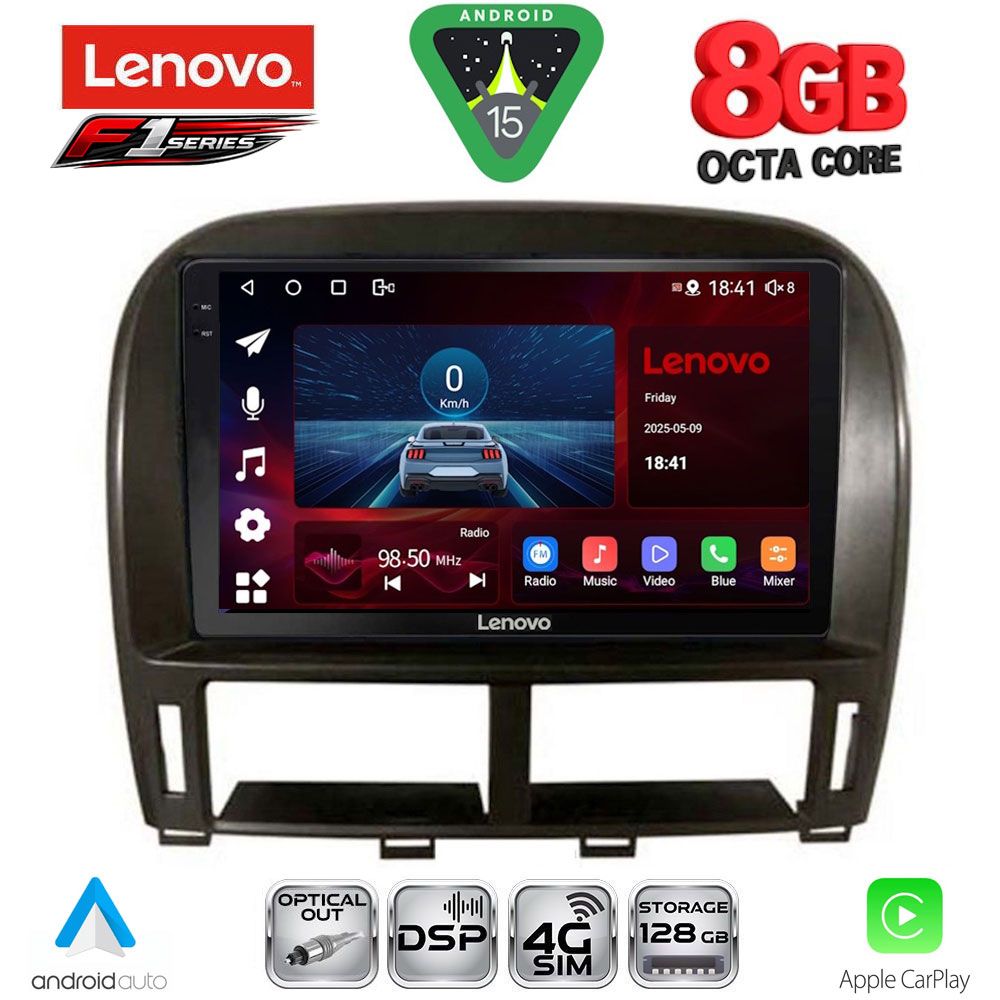 LENOVO SSR 10343_CPA (9inc) MULTIMEDIA TABLET for LEXUS LS 430 – XF 430 mod. 2000-2006