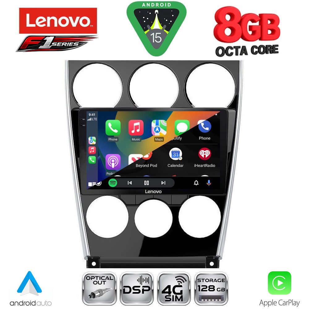 LENOVO SSR 10375_CPA (9inc) MULTIMEDIA TABLET for MAZDA 6 (FACELIFT) mod. 2005-2008