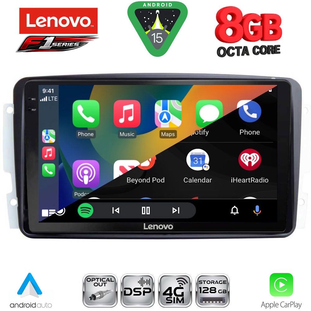 LENOVO SSR 10401_CPA (9inc) MULTIMEDIA TABLET for MERCEDES CLK (W209) mod. 2000-2004 - LENOVO SSR 10401_CPA