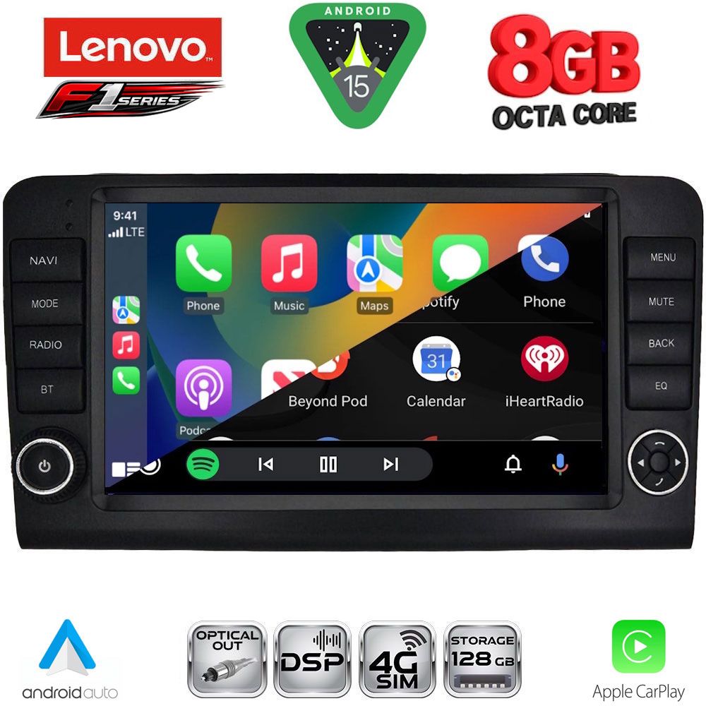 LENOVO SSR 10416_CPA (9inc) MULTIMEDIA TABLET for MERCEDES ML (W164) – GL (X164) mod. 2005-2011 - LENOVO SSR 10416_CPA