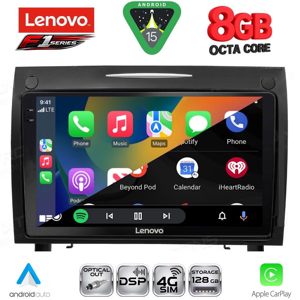 LENOVO SSR 10419_CPA (9inc) MULTIMEDIA TABLET for MERCEDES SLK R171 mod. 2004-2010 - LENOVO SSR 10419_CPA