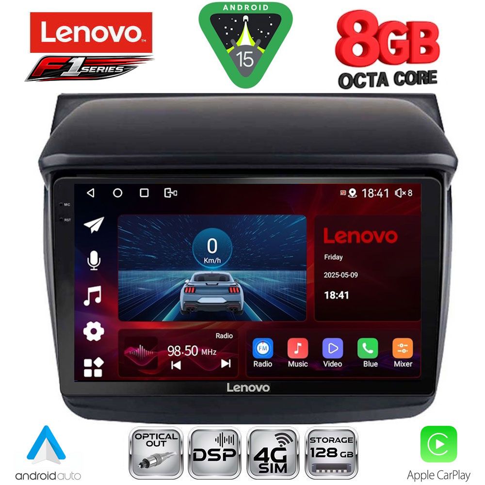 LENOVO SSR 10436_CPA (9inc) MULTIMEDIA TABLET for MITSUBISHI L200 mod. 2006-2015 - LENOVO SSR 10436_CPA