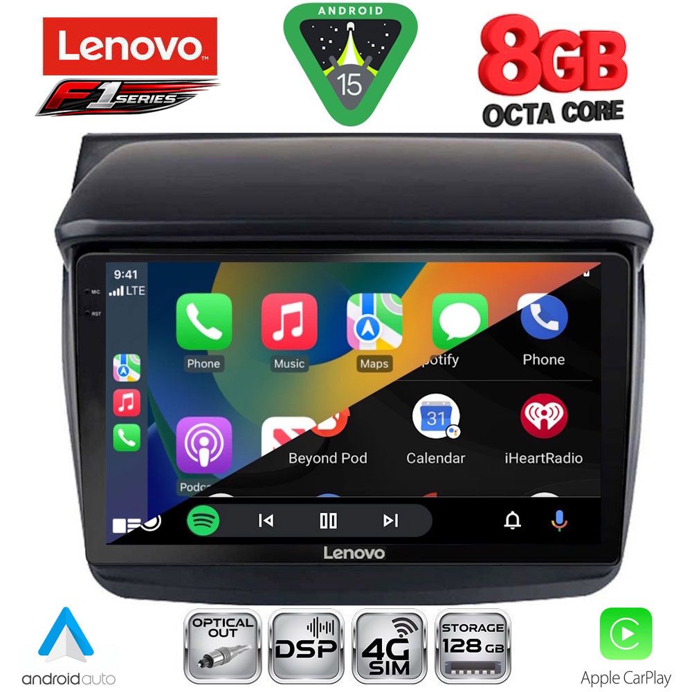 LENOVO SSR 10436_CPA (9inc) MULTIMEDIA TABLET for MITSUBISHI L200 mod. 2006-2015 - LENOVO SSR 10436_CPA