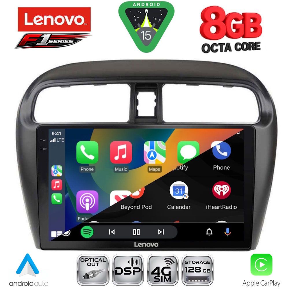 LENOVO SSR 10448_CPA (9inc) MULTIMEDIA TABLET for MITSUBISHI SPACESTAR mod. 2013-2020