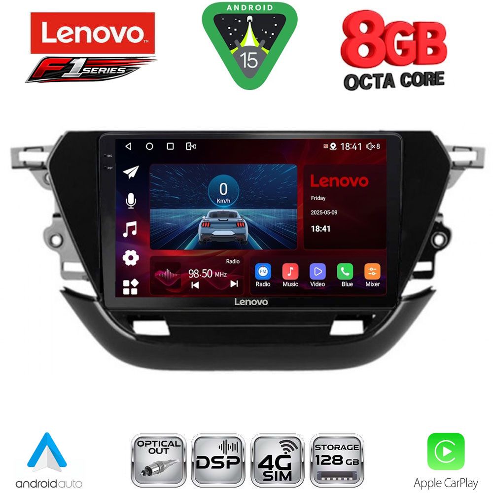 LENOVO SSR 10487_CPA (9inc) MULTIMEDIA TABLET for OPEL CORSA F mod. 2021-2024