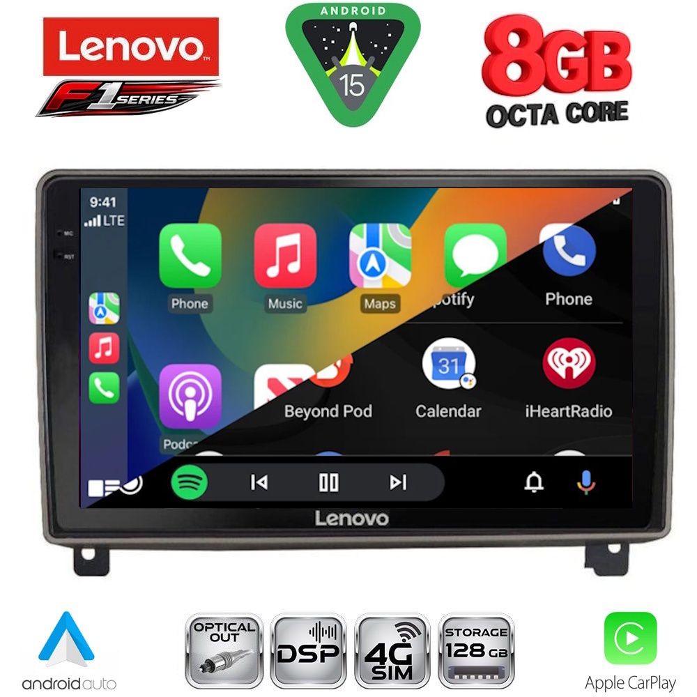 LENOVO SSR 10517_CPA (9inc) MULTIMEDIA TABLET for PEUGEOT 407 mod. 2004-2011 - LENOVO SSR 10517_CPA