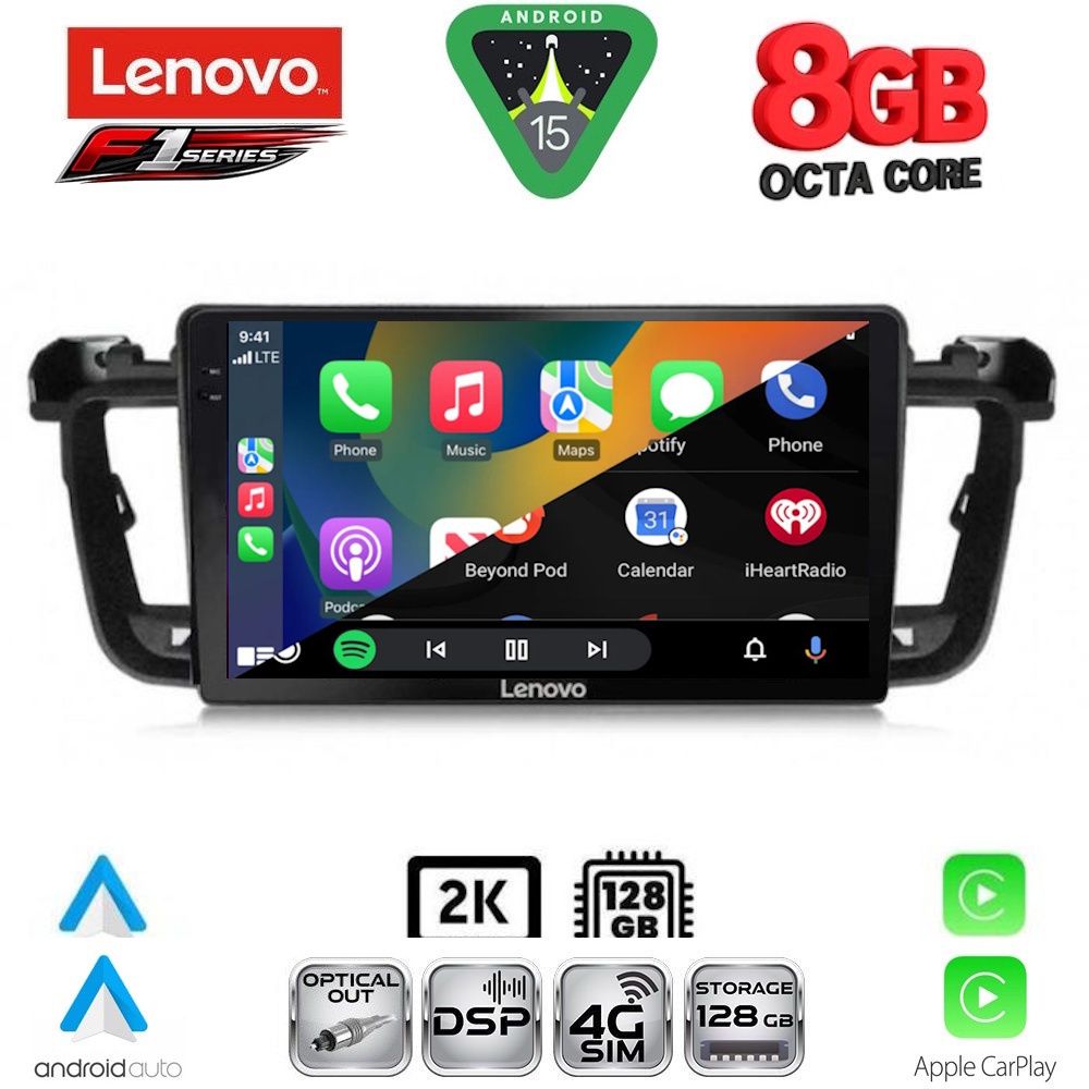 LENOVO SSR 10518_CPA (9inc) MULTIMEDIA TABLET for PEUGEOT 508 mod. 2010-2016 - LENOVO SSR 10518_CPA