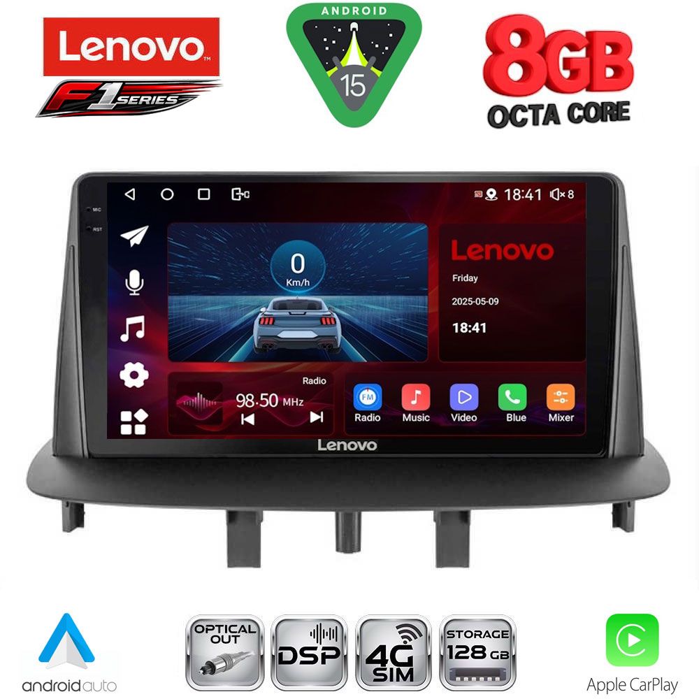 LENOVO SSR 10556_CPA (9inc) MULTIMEDIA TABLET for RENAULT MEGANE 3 mod. 2009-2016 - LENOVO SSR 10556_CPA