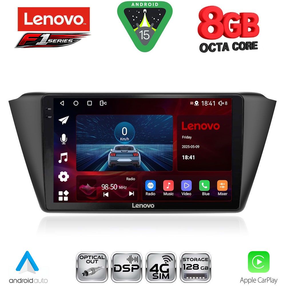 LENOVO SSR 10582_CPA (9inc) MULTIMEDIA TABLET for SKODA FABIA mod. 2015> - LENOVO SSR 10582_CPA