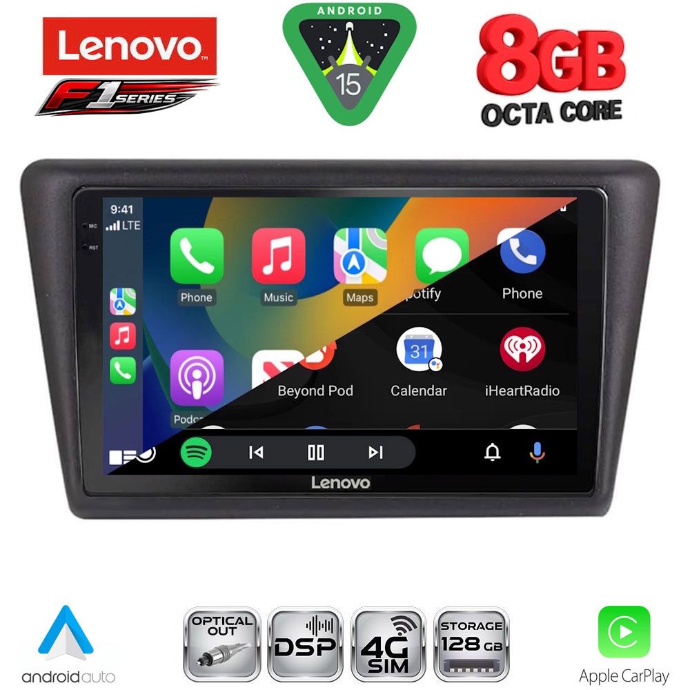 LENOVO SSR 10600_CPA (9inc) MULTIMEDIA TABLET for SKODA RAPID SPACEBACK mod. 2014-2019 - LENOVO SSR 10600_CPA