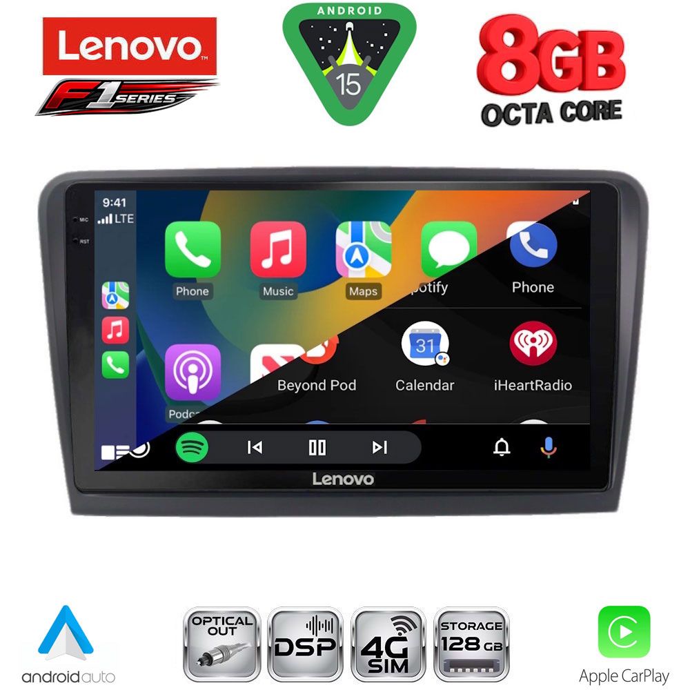 LENOVO SSR 10601_CPA (9inc) MULTIMEDIA TABLET for SKODA RAPID  mod. 2012-2023 - LENOVO SSR 10601_CPA