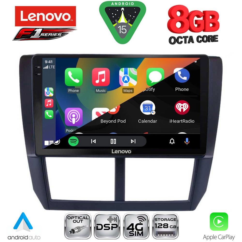 LENOVO SSR 10662_CPA (9inc) MULTIMEDIA TABLET for SUBARU FORESTER - IMPREZA - XV mod. 2008-2013 - LENOVO SSR 10662_CPA