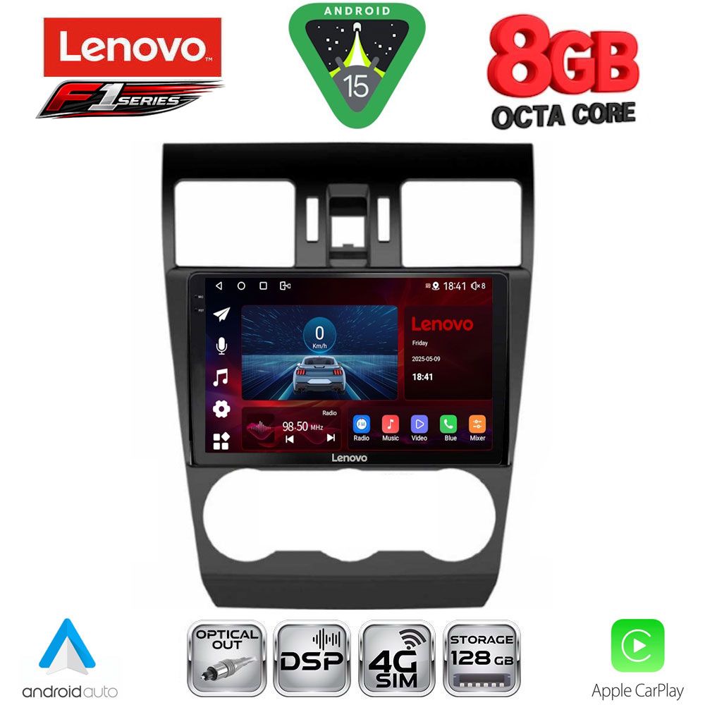 LENOVO SSR 10663_CPA (9inc) MULTIMEDIA TABLET for SUBARU FORESTER - IMPREZA - XV mod. 2013-2019 - LENOVO SSR 10663_CPA