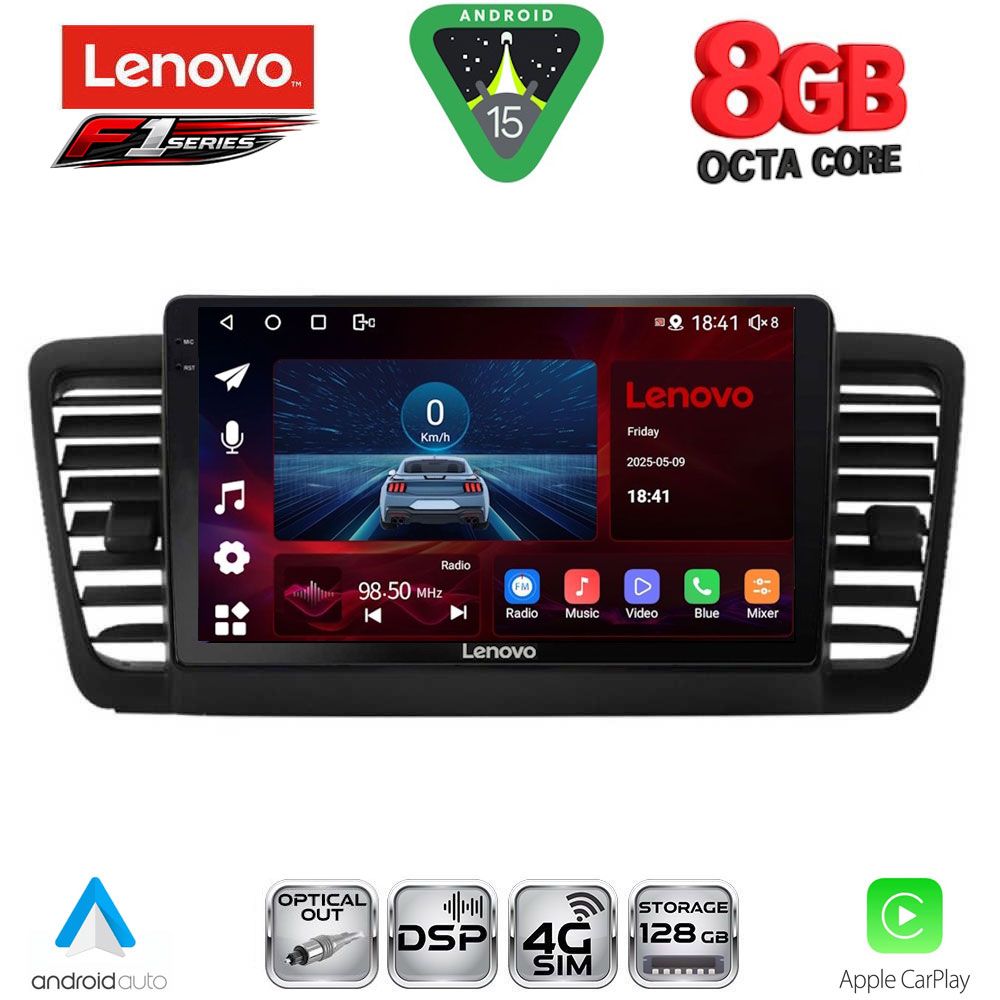 LENOVO SSR 10665_CPA (9inc) MULTIMEDIA TABLET for SUBARU LEGACY - OUTBACK mod. 2002-2008 - LENOVO SSR 10665_CPA