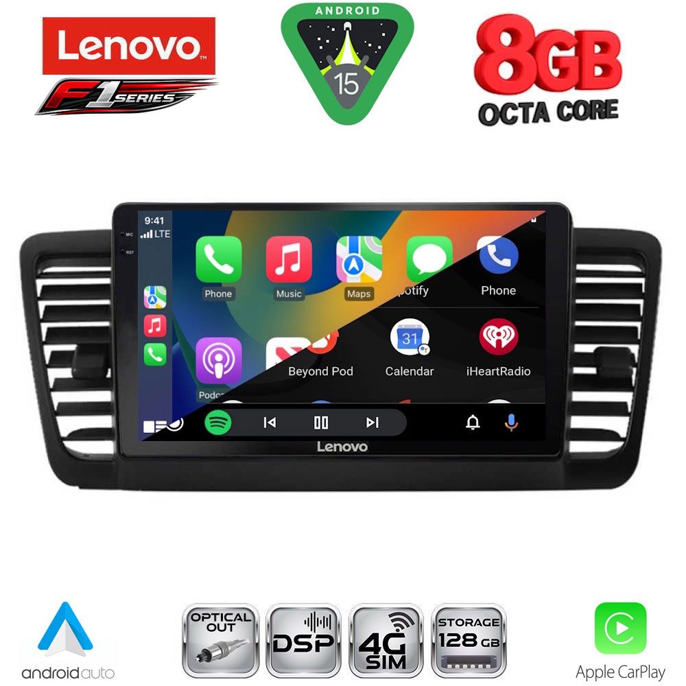 LENOVO SSR 10665_CPA (9inc) MULTIMEDIA TABLET for SUBARU LEGACY - OUTBACK mod. 2002-2008 - LENOVO SSR 10665_CPA