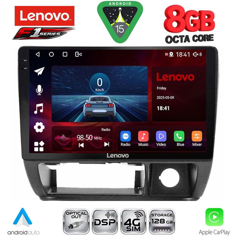 Οθόνη Suzuki Jimny 1998 – 2005 με CarPlay, Android Auto, Bluetooth, GPS – LENOVO SSR 10677_CPA (9inc)