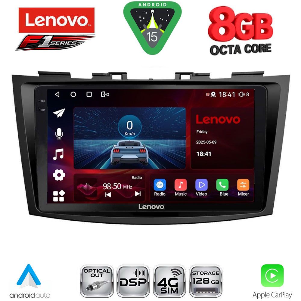 LENOVO SSR 10685_CPA (9inc) MULTIMEDIA TABLET for SUZUKI SWIFT mod. 2011-2016 - LENOVO SSR 10685_CPA