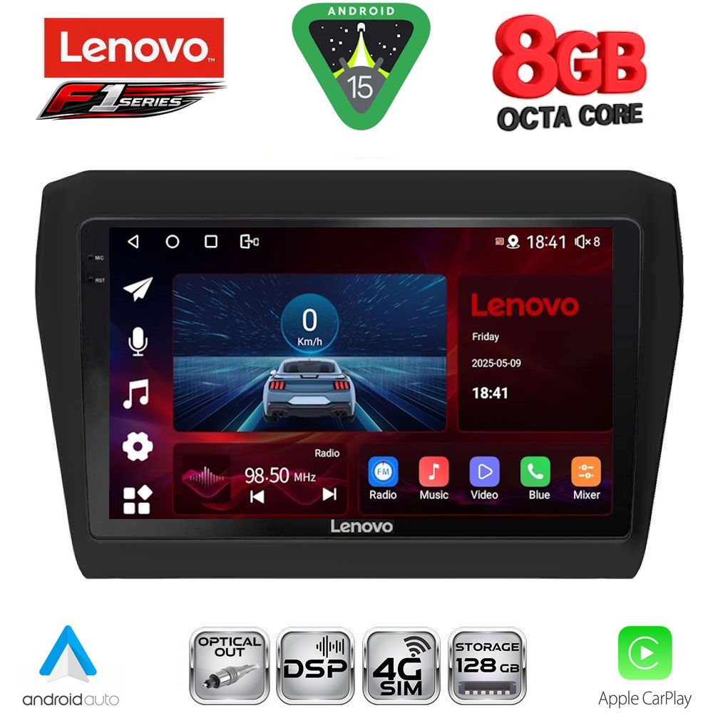 LENOVO SSR 10686_CPA (9inc) MULTIMEDIA TABLET for SUZUKI SWIFT mod. 2017-2026 - LENOVO SSR 10686_CPA