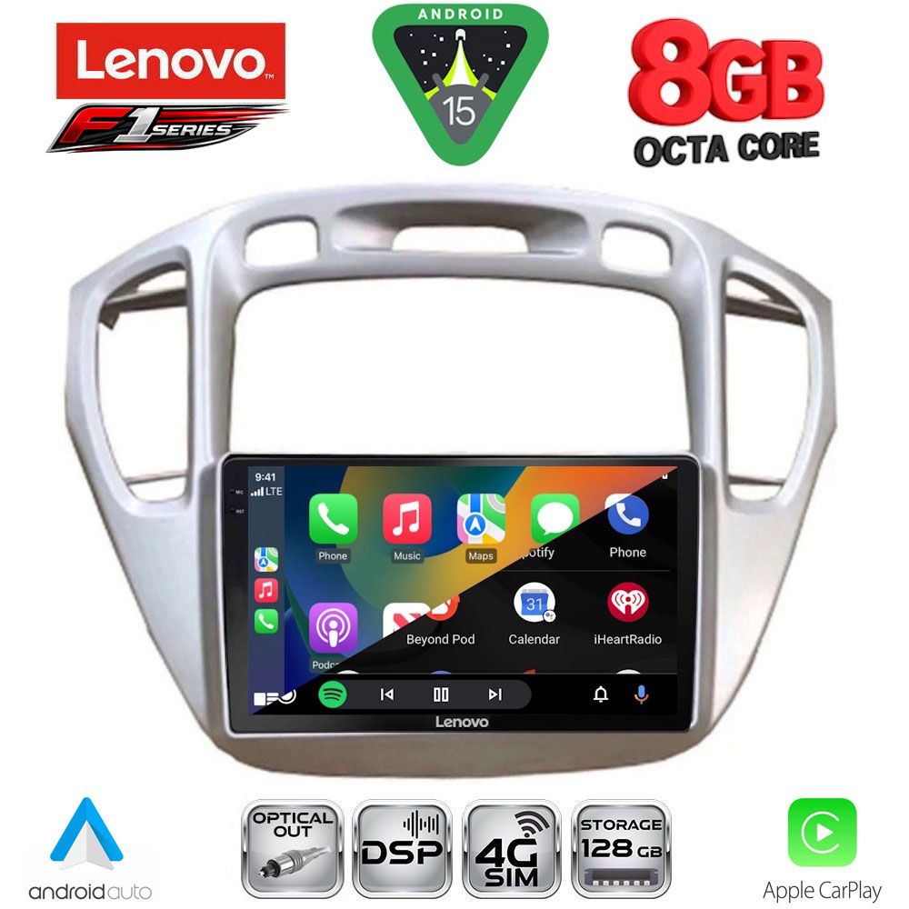 LENOVO SSR 10718_CPA (9inc) MULTIMEDIA TABLET for TOYOTA HIGHLANDER mod. 2002-2009 - LENOVO SSR 10718_CPA