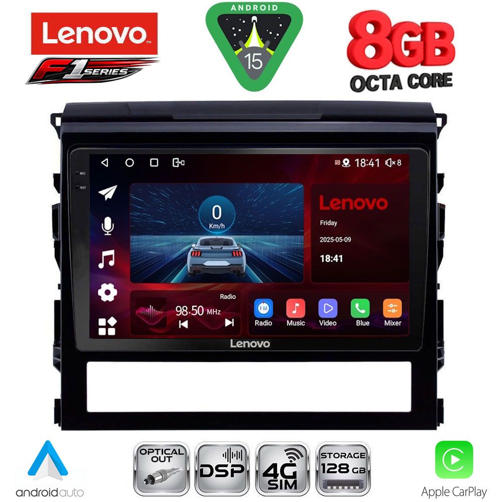 LENOVO SSR 10725_CPA (9inc) MULTIMEDIA TABLET for TOYOTA LANDCRUISER mod. 2016-2019 - LENOVO SSR 10725_CPA