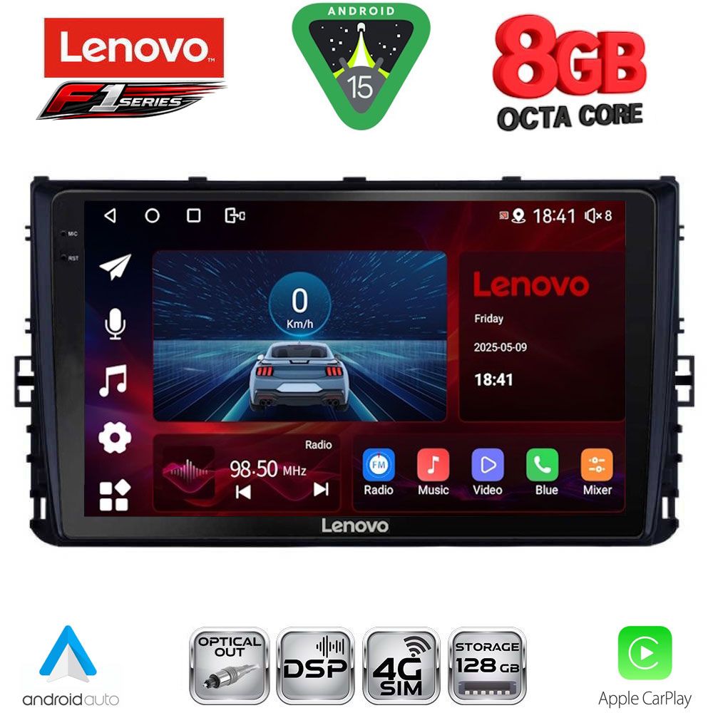 LENOVO SSR 10758_CPA (9inc) MULTIMEDIA TABLET for VW POLO – TROC – TCROSS mod. 2017-2026 - LENOVO SSR 10758_CPA
