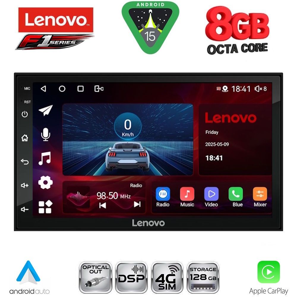 LENOVO SSR 997_CPA (7" DECK) 4G SIM MULTIMEDIA 2DIN