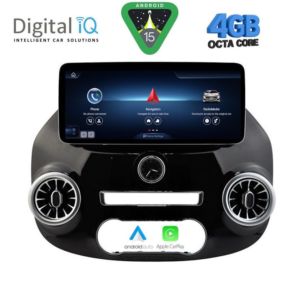 DIGITAL IQ TOP 15994_CPA (12.3inc) MULTIMEDIA SYSTEM for MERCEDES VITO - VIANO mod. 2015-2024 - DIGITAL IQ TOP 15994_CPA