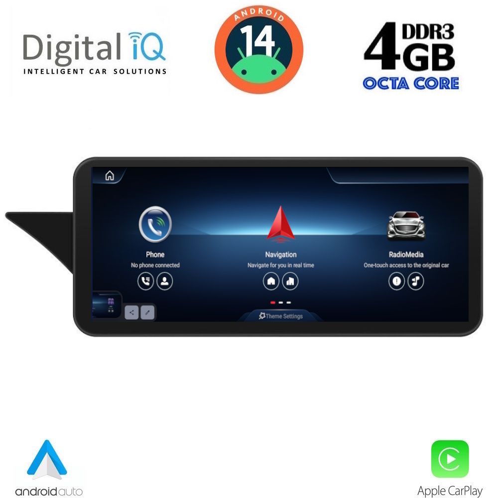 DIGITAL IQ TPG 15996_CPA (10.25inc) (NTG 4.5) MULTIMEDIA SYSTEM for MERCEDES GLK (X204) mod. 2013-2016 - DIGITAL IQ TPG 15996_CPA