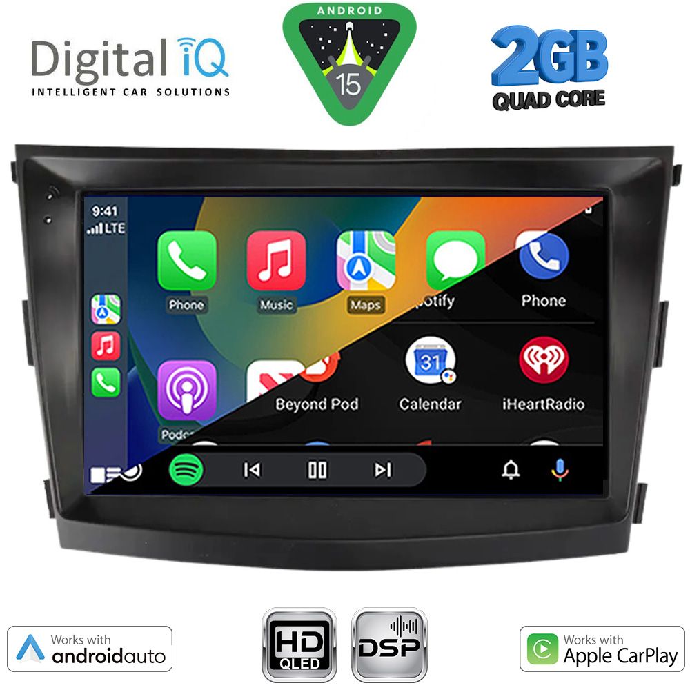 DIGITAL IQ BXC 3658_CPAA (9inc) MULTIMEDIA TABLET for SSANGYONG TIVOLI mod. 2016-2024 - DIGITAL IQ BXC 3658_CPAA