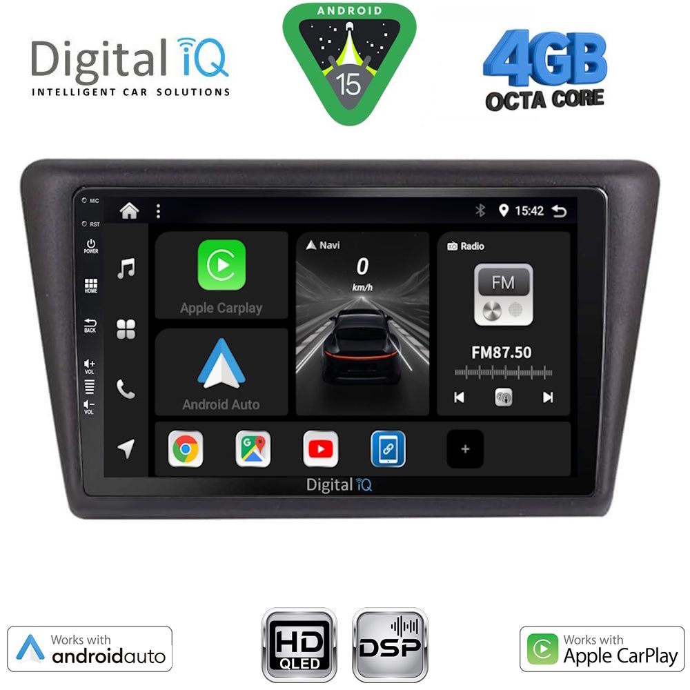 DIGITAL IQ BXF 6600_CPAA (9inc) MULTIMEDIA TABLET for SKODA RAPID SPACEBACK mod. 2014-2019 - DIGITAL iQ BXF 6600_CPAA