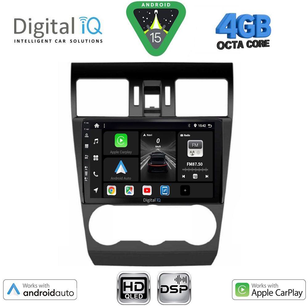 DIGITAL IQ BXF 6663_CPAA (9inc) MULTIMEDIA TABLET for SUBARU FORESTER - IMPREZA - XV mod. 2013-2019 - DIGITAL iQ BXF 6663_CPAA