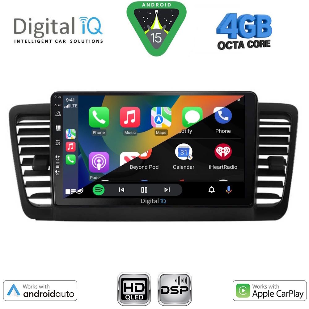 DIGITAL IQ BXF 6665_CPAA (9inc) MULTIMEDIA TABLET for SUBARU LEGACY - OUTBACK mod. 2002-2008