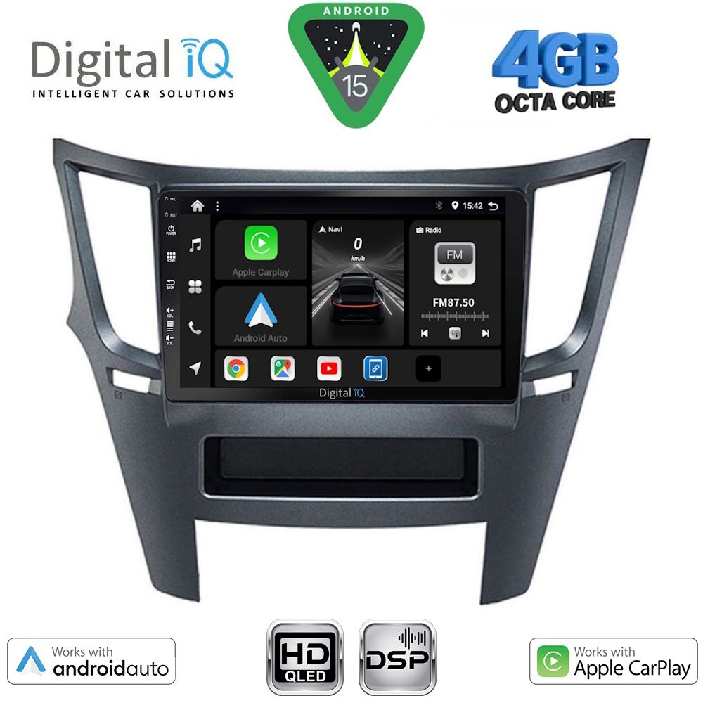 DIGITAL IQ BXF 6667_CPAA (9inc) MULTIMEDIA TABLET for SUBARU LEGACY - OUTBACK mod. 2009-2014 - DIGITAL iQ BXF 6667_CPAA