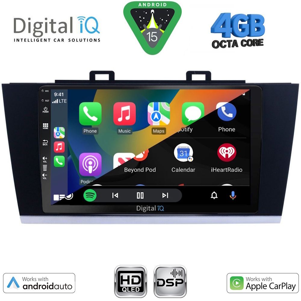 DIGITAL IQ BXF 6668_CPAA (9inc) MULTIMEDIA TABLET for SUBARU LEGACY - OUTBACK mod. 2014-2019 - DIGITAL iQ BXF 6668_CPAA
