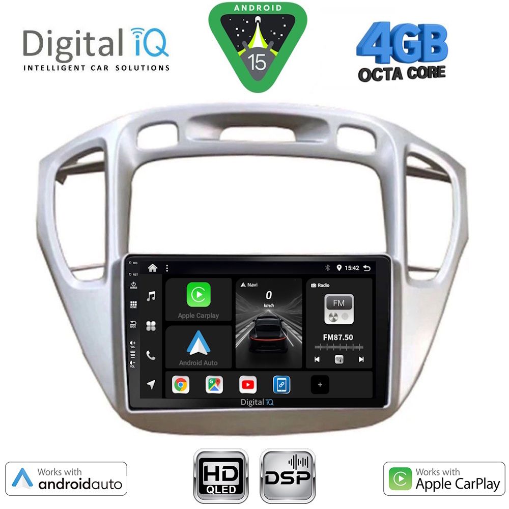 DIGITAL IQ BXF 6718_CPAA (9inc) MULTIMEDIA TABLET for TOYOTA HIGHLANDER mod. 2002-2009 - DIGITAL iQ BXF 6718_CPAA