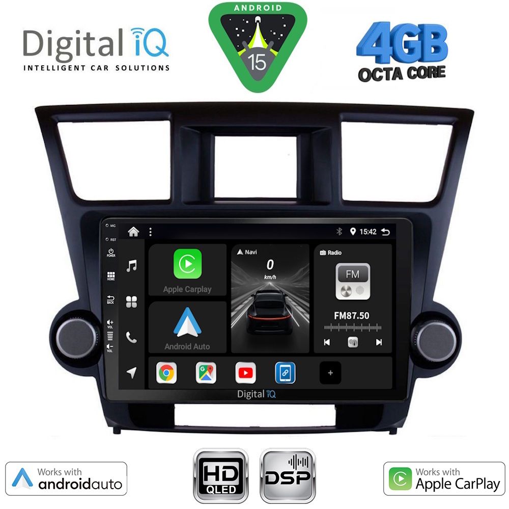 DIGITAL IQ BXF 6719_CPAA (10inc) MULTIMEDIA TABLET for TOYOTA HIGHLANDER mod. 2008-2015 - DIGITAL iQ BXF 6719_CPAA