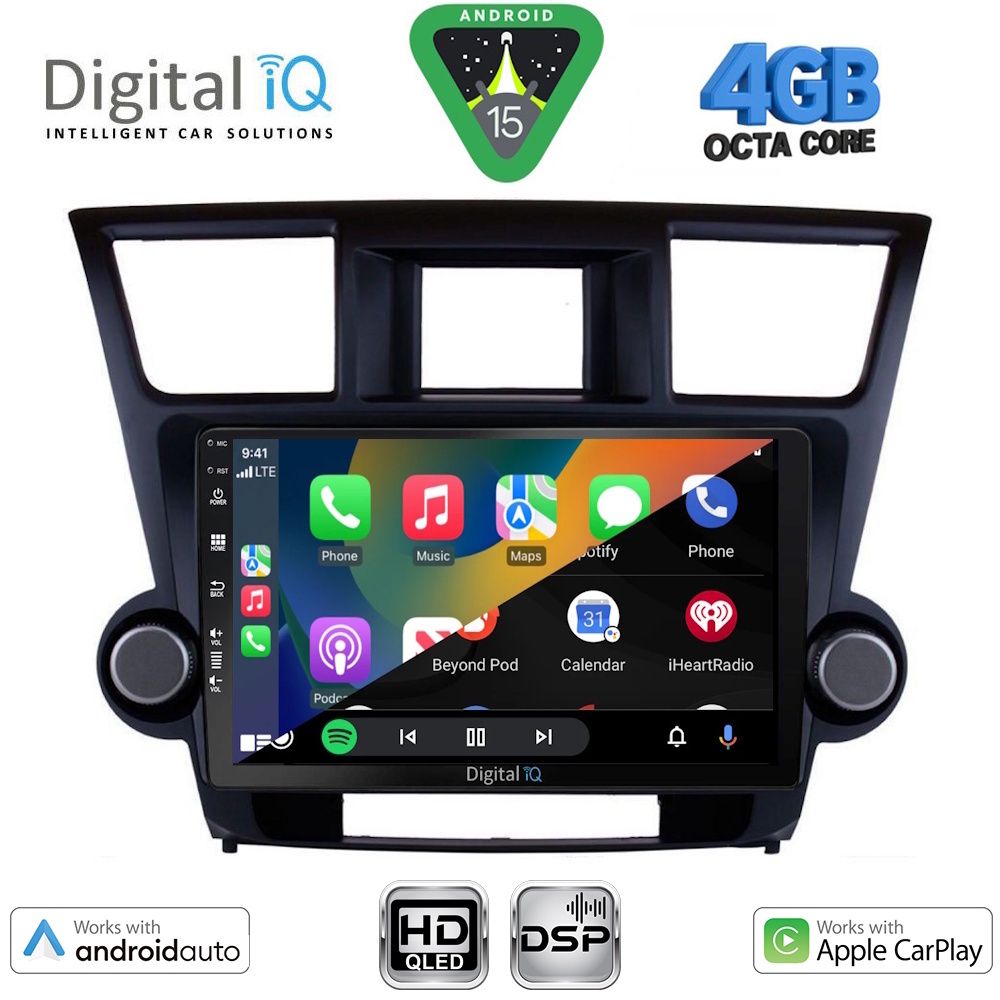 DIGITAL IQ BXF 6719_CPAA (10inc) MULTIMEDIA TABLET for TOYOTA HIGHLANDER mod. 2008-2015 - DIGITAL iQ BXF 6719_CPAA