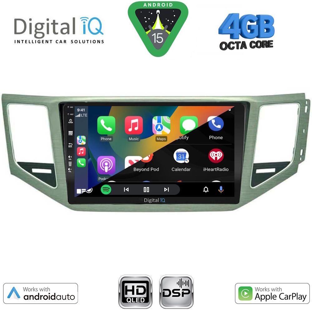 DIGITAL IQ BXF 6745_CPAA (SL) (10inc) MULTIMEDIA TABLET for VW GOLF SPORTSVAN mod. 2014-2021 - DIGITAL iQ BXF 6745_CPAA