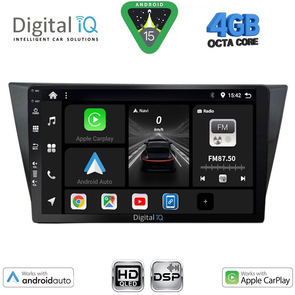 DIGITAL IQ BXF 6761_CPAA (10inc) MULTIMEDIA TABLET for VW TIGUAN mod. 2016-2024 - DIGITAL iQ BXF 6761_CPAA