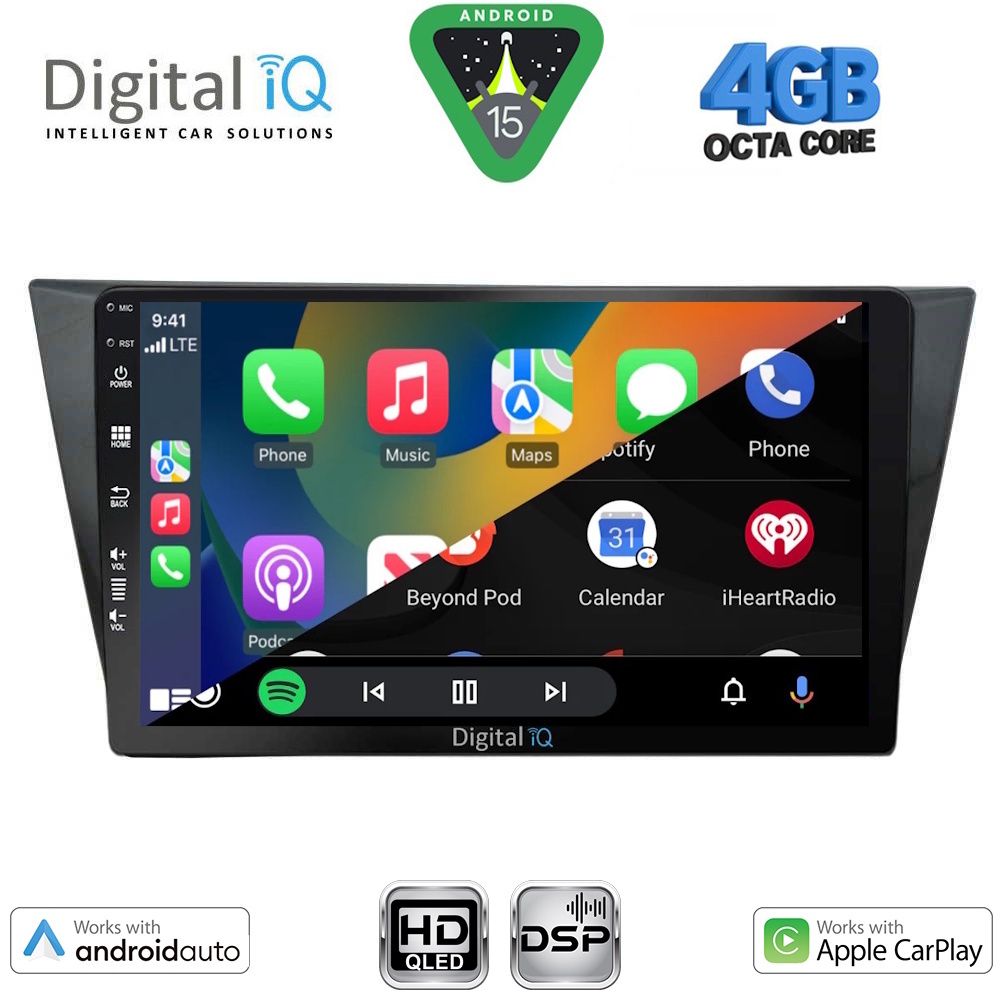 DIGITAL IQ BXF 6761_CPAA (10inc) MULTIMEDIA TABLET for VW TIGUAN mod. 2016-2024 - DIGITAL iQ BXF 6761_CPAA